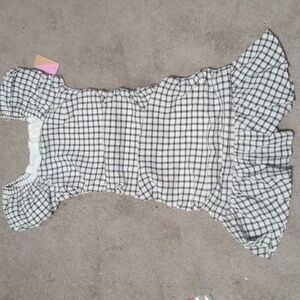 Riley & Rae Monochrome Plaid Dress
